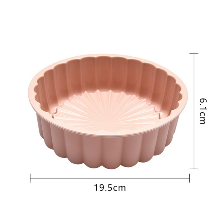 GOLEDU 2 Pieces Food Grade Silicone Cake Molds 10 Inch And 8 Inch Sunflower  Charlotte Baking Pans Thickened Non-Stick Round Silicone Molds For Cake  Brownie Pie Baking - Yahoo Shopping