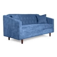 thumbnail image 3 of Sofá 3 Plazas Makora Velvet Azul Modelo Ivanka, 3 of 7