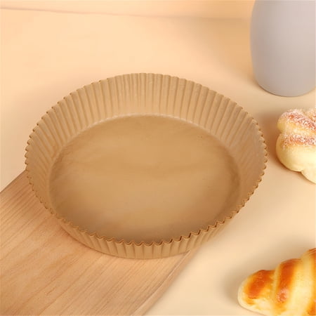 ACDANC 2026 New Air Fryer Special Paper Plate Thickened High Temperature Round Square Baking Disposable Household Silicone Oil Paper for Airfryer Oven Kitchen 50Pc 16Cm ACDANC 2026 New Air Fryer Special Paper Plate Thickened High Temperature Round Square Baking Disposable Household Silicone Oil Paper for Airfryer Oven Kitchen 50Pc 16Cm