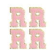 thumbnail image 1 of 4uds parches de Letra Chenille Unique Bargains Rosa 3.1 Pulgadas, 1 of 5