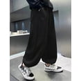 thumbnail image 5 of KAOOCXU Boy Girl New Trousers Printing Medium And Large Age Child Casual Sweatpants Wide Leg Pants For Running Workout Activewear, 5 of 7