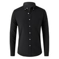 thumbnail image 2 of Akiihool Men Shirts Park Men's Tropical Pattern Button Down Shirt (Black,XXL), 2 of 4