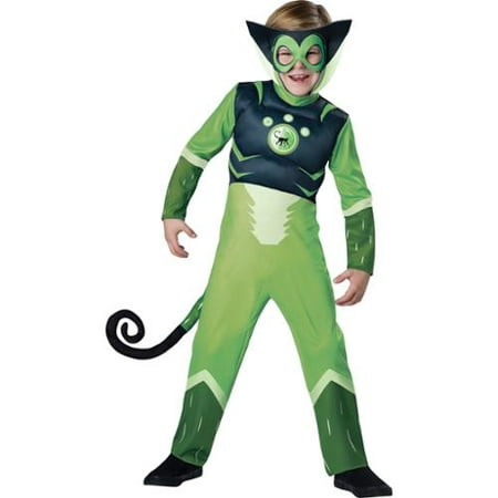 Wild Kratts Child Muscle Chest Costume Green Chris Kratt Spider
