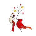 thumbnail image 1 of Artificial Simulation Foam Birds Zinc Alloy Cardinal Bird Home Hanging Decoration for Window Desk Garden, 1 of 11