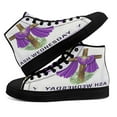thumbnail image 4 of Ash Wednesday Cross High Top Canvas Shoes Sneakers Black Size 12, 4 of 7