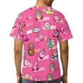 thumbnail image 6 of Cartoon Kirby Game Unisex Short Sleeve T Shirt Daily Novelty 3D Printed T-Shirts Soft Comfortable Tee Shirt Top For Men And Women, 6 of 7