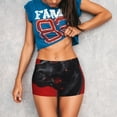 thumbnail image 3 of Salouo Black Dog Red Background Print Women's Athletic Shorts,Booty Shorts Biker Shorts High Waisted Elastic Workout Shorts for Yoga Gym Running Sports-Medium, 3 of 8