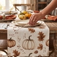 thumbnail image 2 of Halloween Sale Clearance!Fall Decorations for Home, Thanksgiving Flag Fall Pumpkin Maple Leaf Kitchen Party Tablecloth, 2 of 6