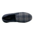 thumbnail image 4 of Zedzzz Mens Harley Check Felt Gusset Slippers, 4 of 5