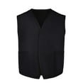 thumbnail image 3 of TOPTIE 5 Pack Button Up Waistcoat Two Pocket Unisex Vest Volunteer Work Vest-Black-XL, 3 of 5