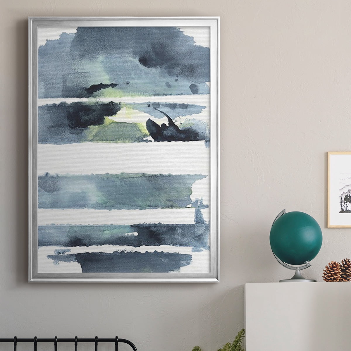 Blue Memories I Premium Framed Print, in Gold, Black, or Silver - Ready to Hang