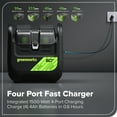 thumbnail image 6 of Greenworks 60V 2000W 4-Slot Portable Power Station Battery Inverter, 6 of 18