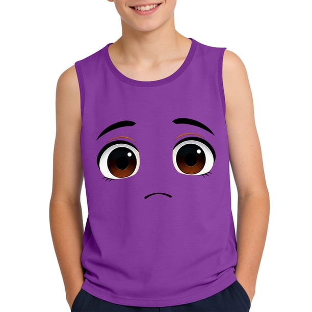 Camisola de Niños Pequeños 3-15 Años sin Mangas Tela Suave Impresión Gradiente para Ocasiones Informales Y Formales