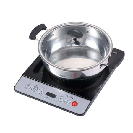 Midea 1500W Induction Cooktop Cooker With Stainless Steel Pot Table
