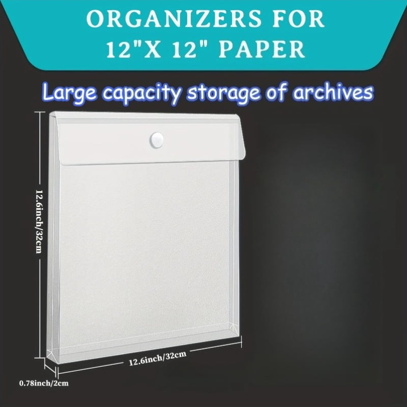 20pcs of Plastic Storage Boxes for Scrapbook Paper - Spacious Containers for Organizing Craft Materials, Featuring a Closure And Transparent Design, Perfect for Everyday Scrapbook Storage