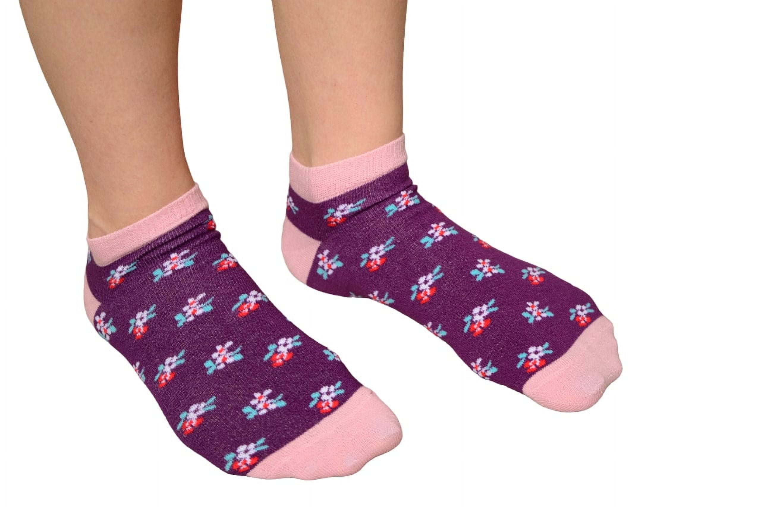 Sierra Socks Ankle Low Cut Socks for Women, Short Socks for Women, 4-pair Pack Cotton Socks