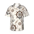 thumbnail image 2 of Goofa Anchor with Rope Hawaiian Shirt for Men, Unisex Summer Beach Casual Short Sleeve Button Down Shirts,Aloha Tropical Floral print shirt-Large, 2 of 9