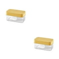 thumbnail image 4 of Ounissouiy Ice Cube Mold Maker Tapa Caja de almacenamiento Bar Cocina Funda de silicona Fiesta Amarillo/Presionando 2Conjunto, 4 of 6