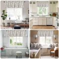 thumbnail image 6 of Bird Tree Branches Valances for Windows, Rod Pocket Kitchen Valance Curtains - Soft & Washable Small Window Treatment for Living Room, Bathroom, Retro Leaves Linen 42x12inch, 1 Panel, 6 of 9