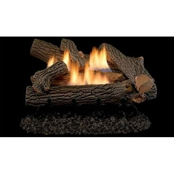 Superior 24" Crescent Hill VF Gas Log Set with VD1824 Millivolt Burner - LP