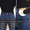 thumbnail image 3 of WHIPPY No Buckle Belts for Men Women Adjustable Metal Hook Elastic Belt Work Stretch Belt for Jeans Pants, 3 of 6