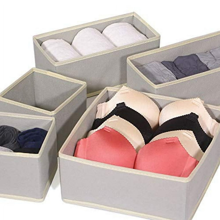 Buy Clothes Pants Storage Box Underwear Bra Panties Organizer Drawer  Foldable Multi-Purpose Separation Box/Kotak Simpan Baju, car accessories, pet, electrical, cosmetics