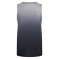thumbnail image 6 of Pincandy Womens Fashion Gradient Color V-Neck Sleeveless T-shirt Tops Blouse Shirts Short Sleeve Flowy Tops High Low Tunic V Neck Casual Loose Tshirts,Black,XL, 6 of 9