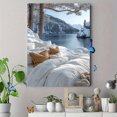 thumbnail image 4 of Winter Landscape Canvas Print/Wall Art， Suitable for Bedroom， Living Room， Bathroom， Office， and Hotel Decoration., 4 of 8