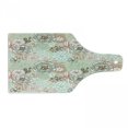 thumbnail image 1 of Floral Cutting Board, Vintage Romantic Wildflowers in Various Kinds Doodle Drawing Style Love, Tempered Glass Cutting and Serving Board, Wine Bottle Shape, Pale Green Brown Peach, by Ambesonne, 1 of 1
