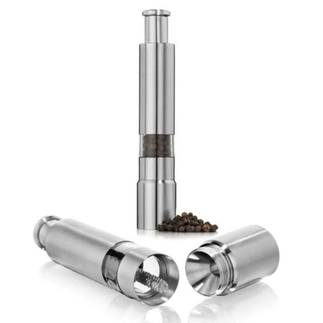 Molino para especias manual ilios innova acero inoxidable de piston