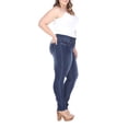 thumbnail image 6 of White Mark Women's Plus Size Super Stretch Denim, 6 of 8