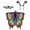 Rainbow-AD-4, variant on Butterfly Costume for Women - Halloween Cape Adult Wings with Mask and Antenna Headband