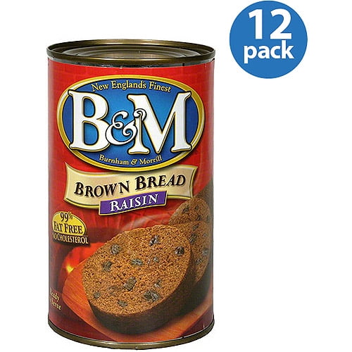 B&M Raisin Brown Bread, 16 oz, (Pack of 12) by Generic