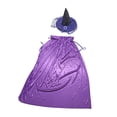 thumbnail image 2 of Disfraz de Halloween perfecl con sombrero para adultos, Toga de fiesta, accesorios de Violeta, 2 of 8