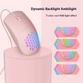 thumbnail image 4 of Dynamic Color Lighting Computer Mouse Honeycomb Shell DPI1600 Adjustment Precise, 4 of 10