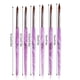 thumbnail image 3 of Vogacara 6 Pieces Nail Brush Set Flexible Pen Thin DIY Painting Plastic Gel Gentle Nib Tools Elegant Bright Appearance Type3 NO3, 3 of 6