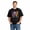 Black-115, variant on Women's Cotton T-Shirt, Cat Ghost Meow Boo Cute Graphic Crew Neck Short Sleeve Tee for Halloween Party