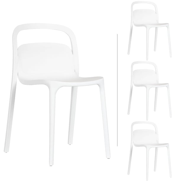 Set 4 Sillas Asti Var Minimalista Plástico para Interiores y Exteriores Mundo In Asti Var