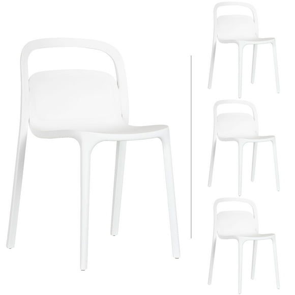 Set 4 Sillas Asti Var Minimalista Plástico para Interiores y Exteriores Mundo In Asti Var