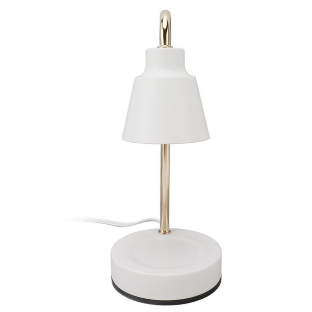 Lámpara de Noche con Difusor de Aromas, Mini Lámpara de Vela con Luz LED y Aceites Esenciales para Dormitorio Baño Relajación 110V (Blanco)