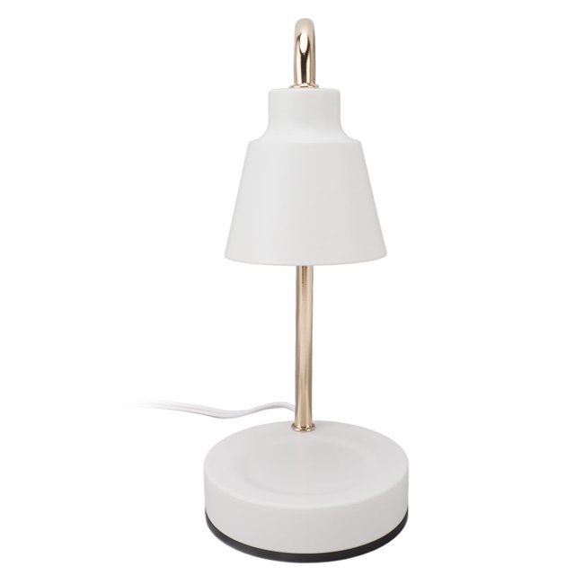 Lámpara de Noche con Difusor de Aromas, Mini Lámpara de Vela con Luz LED y Aceites Esenciales para Dormitorio Baño Relajación 110V (Blanco)