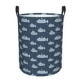 thumbnail image 1 of Balery Submarine With Periscope Cesta de ropa redonda con asas, impermeable, independiente, para ropa, juguetes, dormitorio y familia-Small, 1 of 6