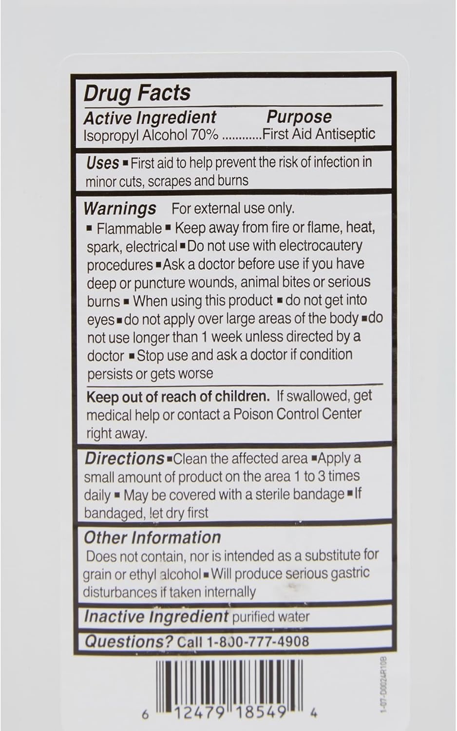 McKesson Isopropyl Rubbing Alcohol 70% USP First Aid Antiseptic, 32 oz, 12 Count