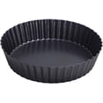thumbnail image 1 of 9.5 Inch Tart Pan Heavy Duty Quiche Pan Removable Bottom Nonstick Deep Baking Dish Pie Plate Pie Mold, 1 of 6