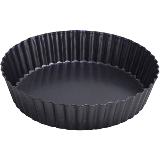 9.5 Inch Tart Pan Heavy Duty Quiche Pan Removable Bottom Nonstick Deep Baking Dish Pie Plate Pie Mold