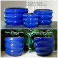 thumbnail image 4 of 13.5 inch Flower Pots - Modern Large Round Ceramic Planter with Drainage ,Gift for Women & Mom for Indoor Trees & Tall Plants Blue, 4 of 7