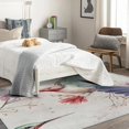 thumbnail image 4 of Humming Bird Area Rug 6x9, Birds Rugs for Living Room, Flowers Carpet, Soft Non Slip Machine Washable Fluffy Easy Clean, for Bedroom Dining Room Floor Home Decor Rug Km&-292, 4 of 7