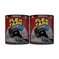 thumbnail image 1 of Flex Tape , Ruban Imperméable Original Épais et Flexible en Caoutchouc - Scelle et Répare les Fuites, Fonctionne sous l'Eau, Intérieur Extérieur - Réparation de Plomberie de Toit de Maison VR et de Piscine, Noir, 4 Po x 5 Pieds, Lot de 2, 1 of 4