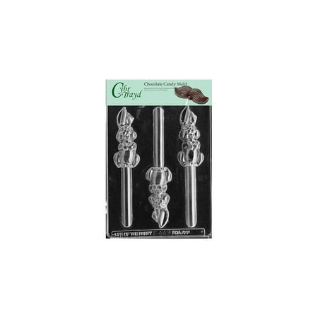 Easter Bunny Molds cybrtrayd life of the party e449 bunny pretzel easter chocolate candy mold in sealed protective poly bag imprinted with copyrighted cybrtrayd molding instructions ()