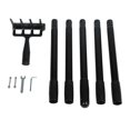 thumbnail image 1 of Weeding Rake Adjustable Length Stainless Steel Ergonomic Handle Hand Rake Garden Tool for Cultivating Loosening, 1 of 5